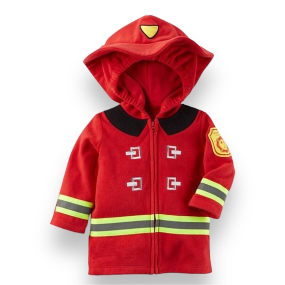 NEW Carter’s Baby Firefighter Halloween Dress Up Costume Baby Size 6-9M OR 18M - Picture 5 of 10